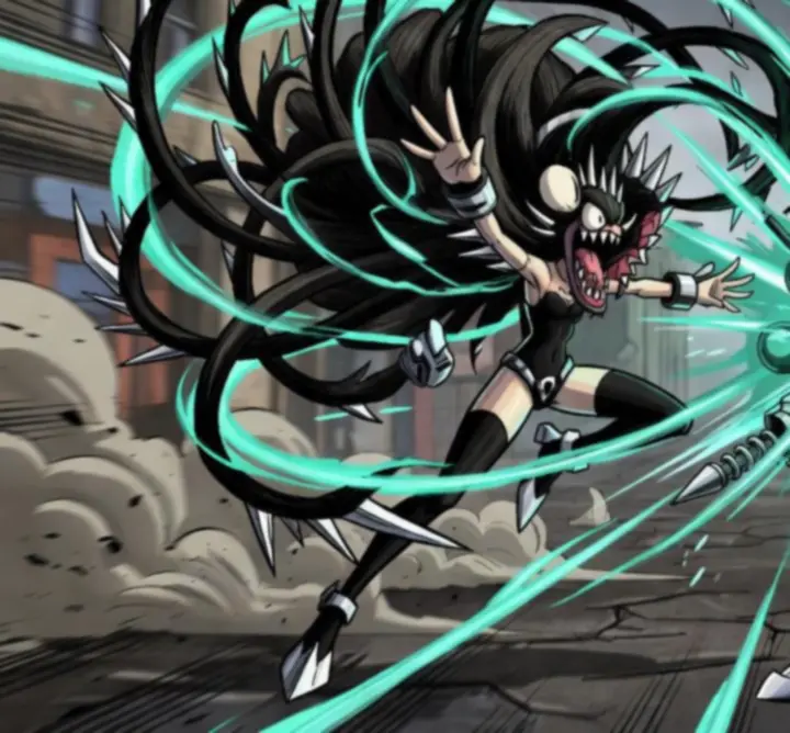 Skullgirls kombó specialista harcosok látványos támadásokkal
