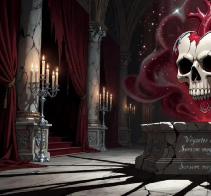 A Skull Heart ereklye lebegő, baljós aurával
