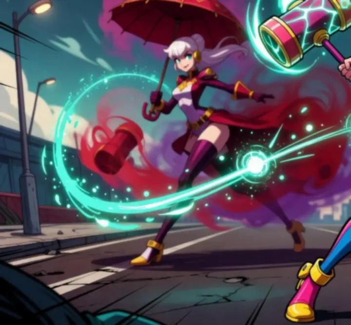 Skullgirls tag és assist akció közben